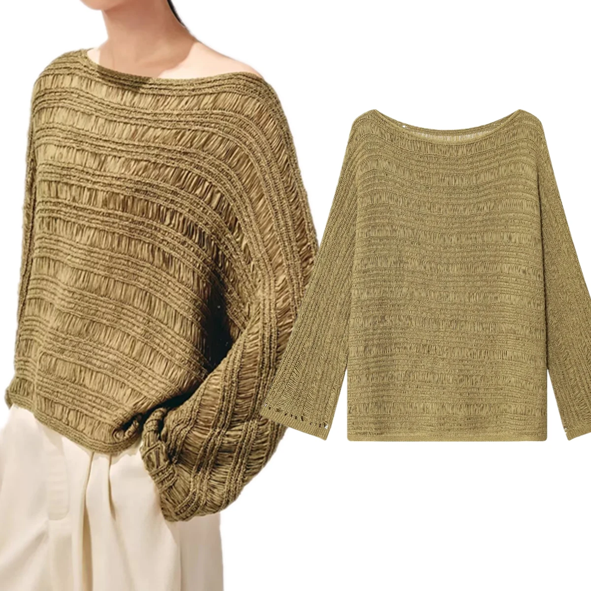 Dave&Di Nordic Minimalist Crochet Yarn Hollow Knitted Sweater Autumn Round Neck Loose Pullover Sweater Women Tops
Dave&Di Nordic Minimalist Crochet Yarn Hollow Knitted Sweater Autumn Round Neck Loose Pullover Sweater Women Tops