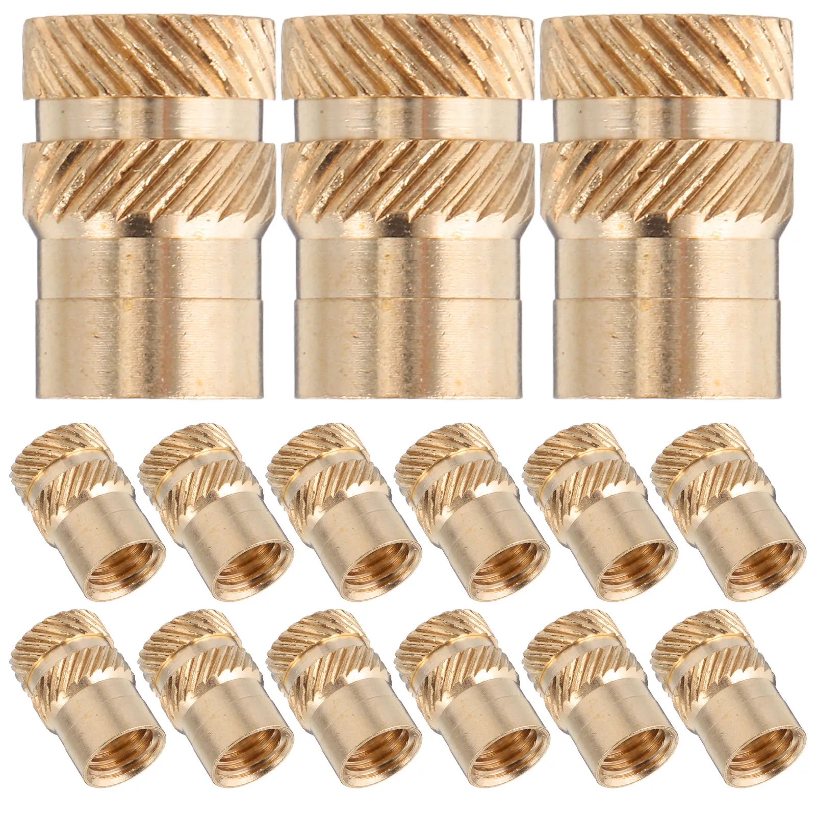 50Pcs Brass Knurled Threaded Inserts M8 Heat Set Inserts for 3D Printing Cnc Mechanical Assembly Precision Grip Anti-Loosening
50Pcs Brass Knurled Threaded Inserts M8 Heat Set Inserts for 3D Printing Cnc Mechanical Assembly Precision Grip Anti-Loosening