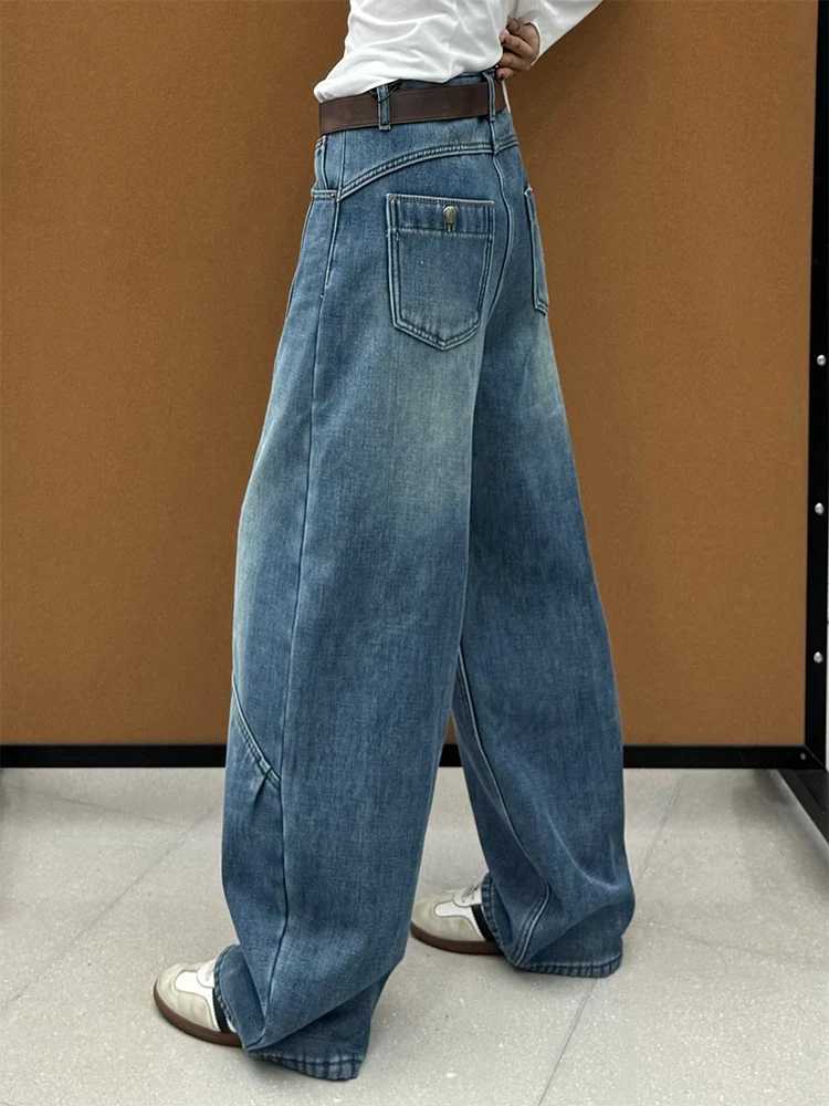 Ретро Гонконг Sle Fce Lined Waed adient Color Джинсовые брюки Thiened Свободный крой Теплые зимние широкие джинсы с высокой талией
Ретро Гонконг Sle Fce Lined Waed adient Color Джинсовые брюки Thiened Свободный крой Теплые зимние широкие джинсы с высокой талией