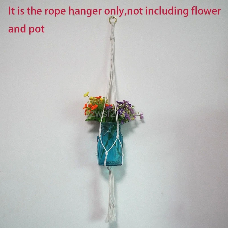 100% handmade macrame plant hanger flower pot baskets hanging net cotton for home wall new year decoration Vertical garden E2
100% handmade macrame plant hanger flower pot baskets hanging net cotton for home wall new year decoration Vertical garden E2