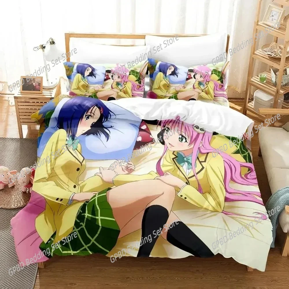 Anime Yami To LOVE-Ru Bedding Set Duvet Cover Bed Set Quilt Cover Pillowcase Comforter king Queen Size Boys Adult
Anime Yami To LOVE-Ru Bedding Set Duvet Cover Bed Set Quilt Cover Pillowcase Comforter king Queen Size Boys Adult