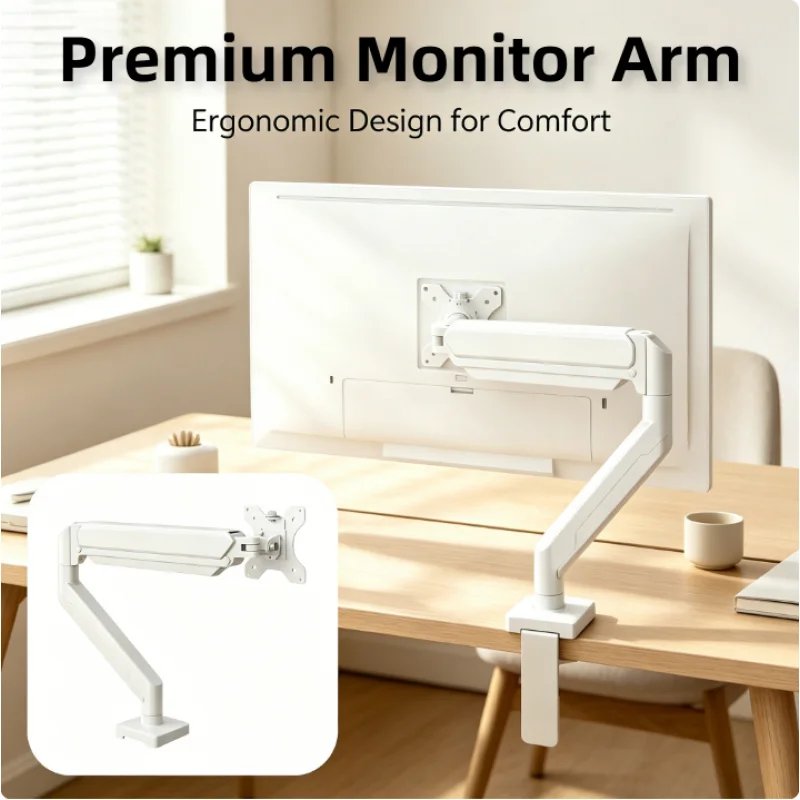 Single Monitor Arm Desk Mount Height Adjustable for 17-32 Inch Screens C-Clamp Grommet Base Home Office
Single Monitor Arm Desk Mount Height Adjustable for 17-32 Inch Screens C-Clamp Grommet Base Home Office