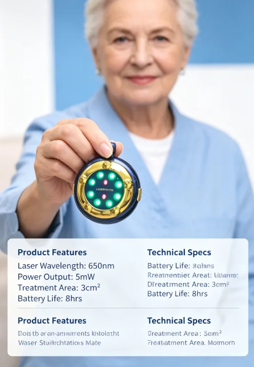 Portable Heart Laser Therapy Device 650nm Semiconductor Pendant for Cardiovascular Health Support
Portable Heart Laser Therapy Device 650nm Semiconductor Pendant for Cardiovascular Health Support