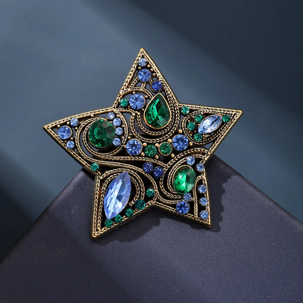 Creative British Retro Style Alloy Diamond Star Brooch Pin Badge Fashion Clothing Accessory New
Creative British Retro Style Alloy Diamond Star Brooch Pin Badge Fashion Clothing Accessory New
