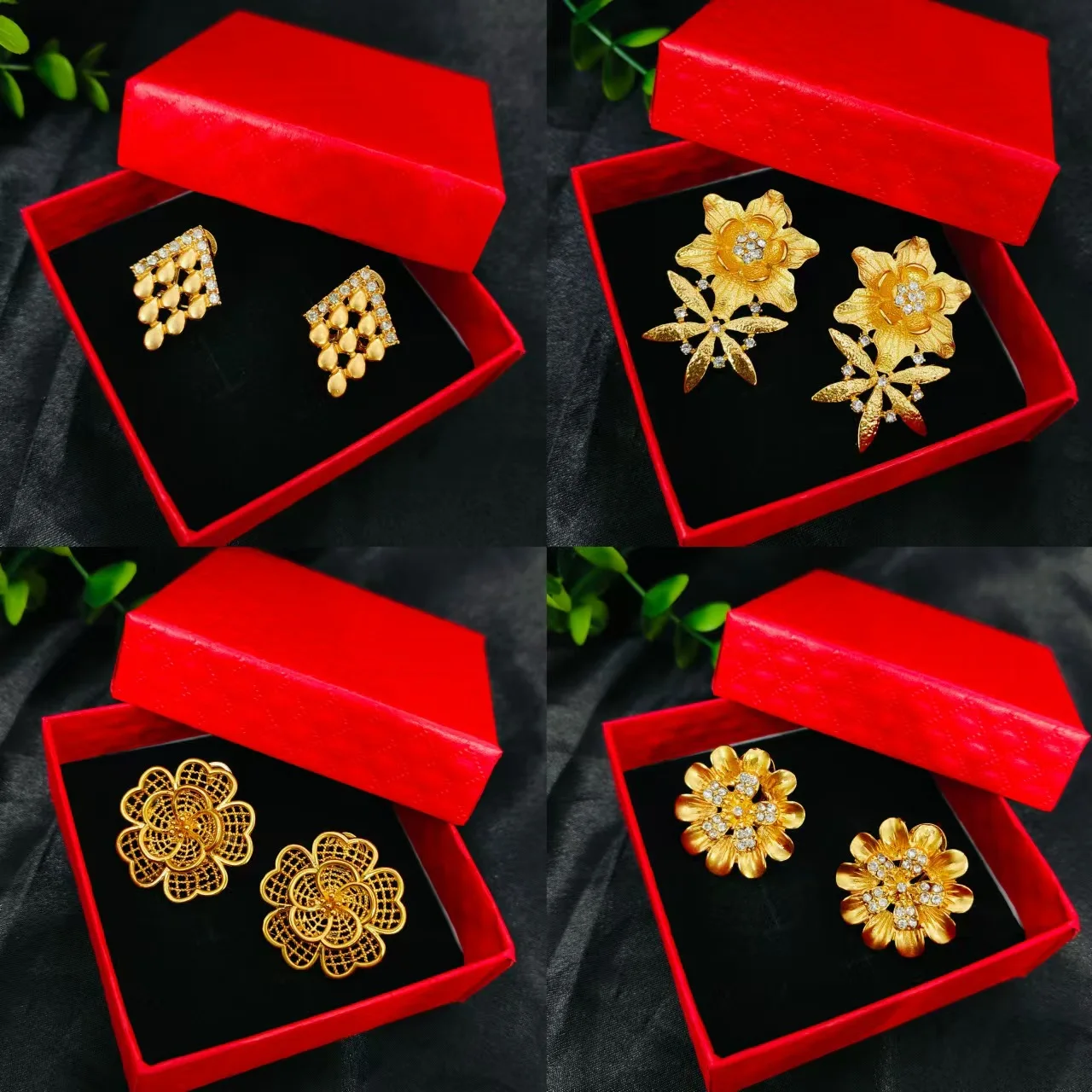 Sunnice Hot Sale 24K Gold Plated Bridal BOHO Earrings High Quality Gift Box Wedding Party Fashion Vintage Jewelry Multive Choice
Sunnice Hot Sale 24K Gold Plated Bridal BOHO Earrings High Quality Gift Box Wedding Party Fashion Vintage Jewelry Multive Choice