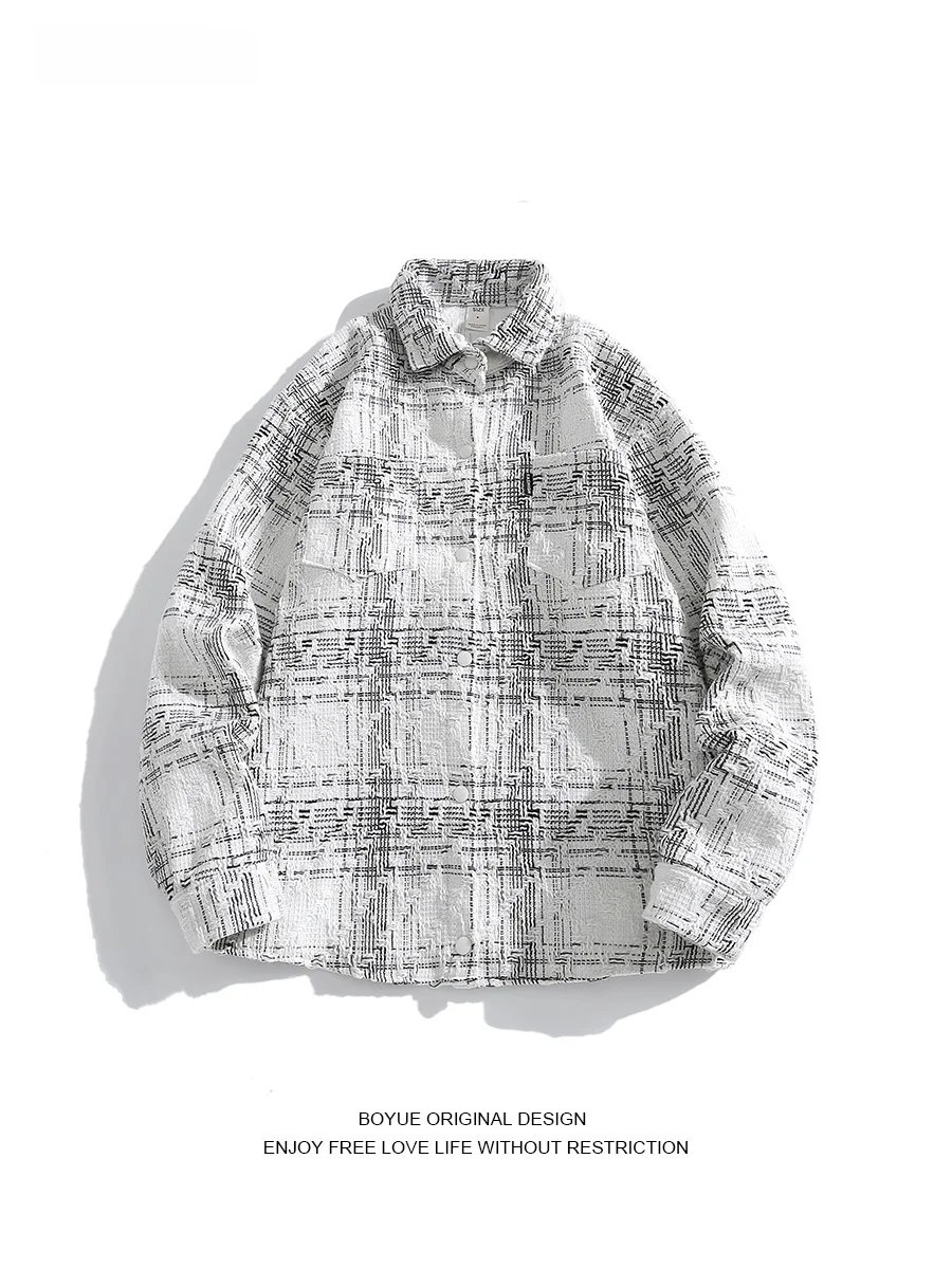 Boyue Japanese Sle Plaid Jaet White Luxury Casual Collar Couple's Leisure Coat Men Women Trendy Spring Autumn Winter
Boyue Japanese Sle Plaid Jaet White Luxury Casual Collar Couple's Leisure Coat Men Women Trendy Spring Autumn Winter