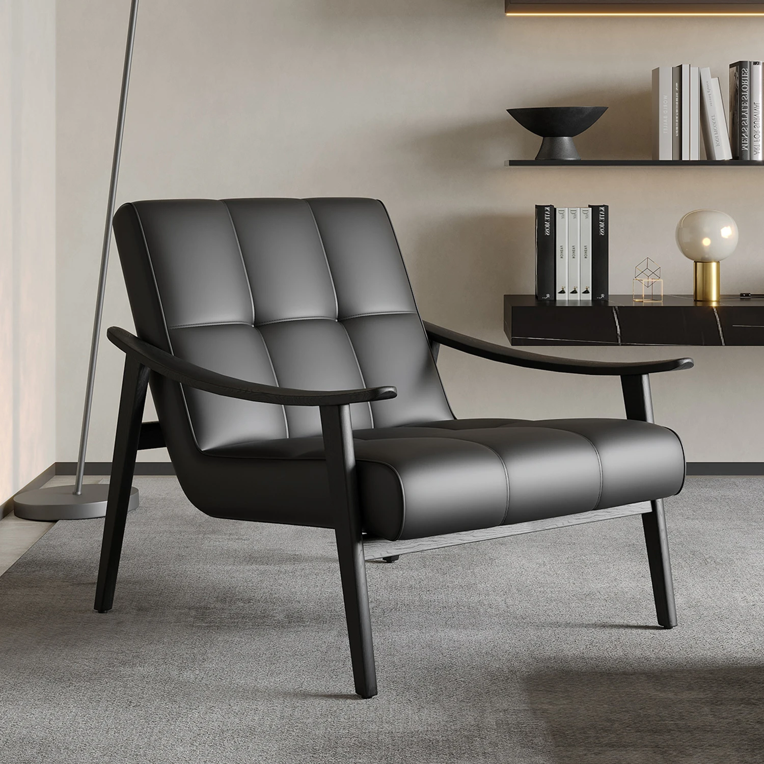 Italian Fynn Single Sofa Chair Leather Fynn Leisure Chair Solid Wood Designer Armchair Vintage Living Room
Italian Fynn Single Sofa Chair Leather Fynn Leisure Chair Solid Wood Designer Armchair Vintage Living Room