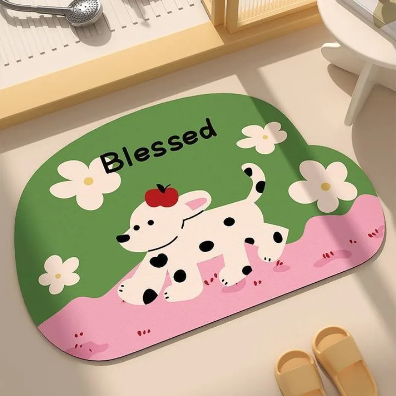 Traveling puppy bathroom door floor mat bathroom toilet door household entrance door non-slip absorbent quick-drying foot pad
Traveling puppy bathroom door floor mat bathroom toilet door household entrance door non-slip absorbent quick-drying foot pad