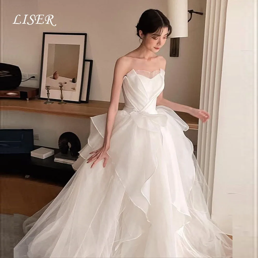Liser Sweetheart Fairy A-Line Корейские свадебные платья Шелковая органза для фотосессии Элегантные длинные свадебные платья 웨딩드레스 по индивидуальному заказу
Liser Sweetheart Fairy A-Line Корейские свадебные платья Шелковая органза для фотосессии Элегантные длинные свадебные платья 웨딩드레스 по индивидуальному заказу