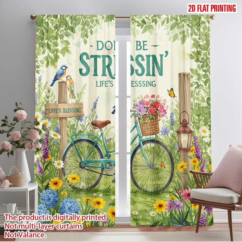 2pcs 2D flat printing Scene Curtains Don't Be Stressin' Life Blessing Polyester Without Electricity 0 Use for Classroom Office
2pcs 2D flat printing Scene Curtains Don't Be Stressin' Life Blessing Polyester Without Electricity 0 Use for Classroom Office
