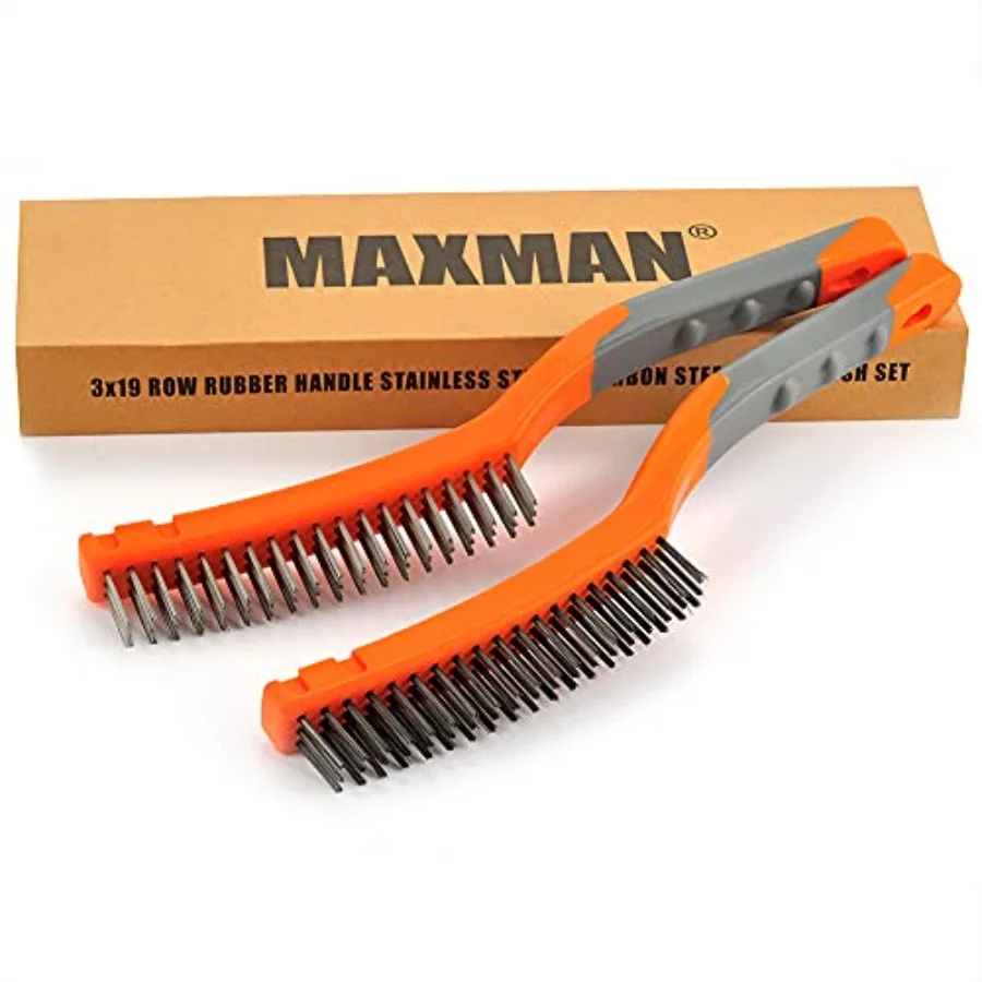 Wire Brushes, Stainless Steel Wire Brush and Carbon Steel Bristles Brush Set, Heavy Duty Wire Brushes for Cleaning Rust, Concre
Wire Brushes, Stainless Steel Wire Brush and Carbon Steel Bristles Brush Set, Heavy Duty Wire Brushes for Cleaning Rust, Concre