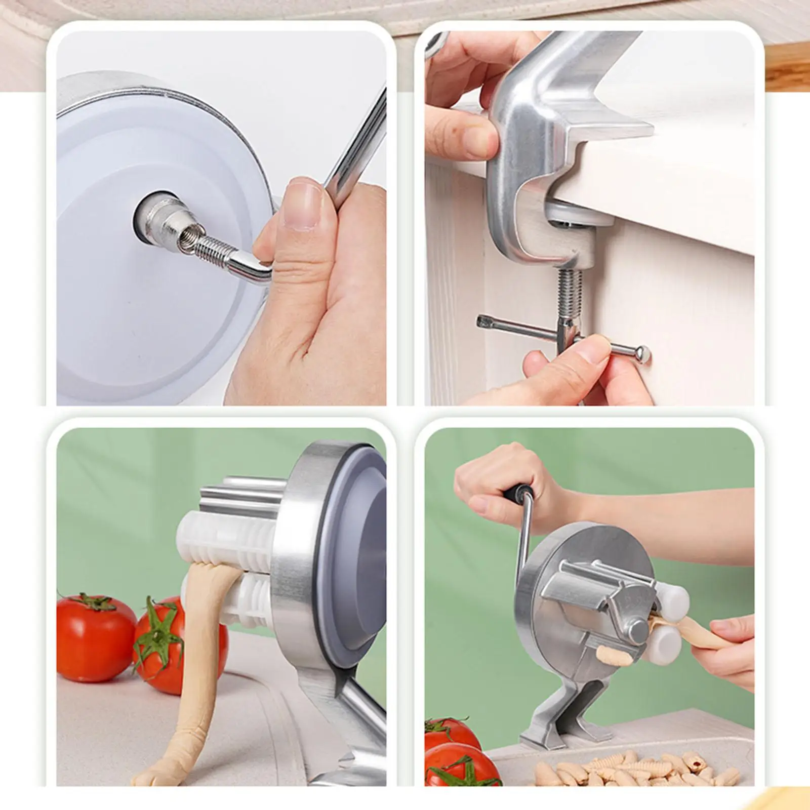 Pasta Machine Small Portable Manual Kitchen Accessories Aluminum Alloy Italian
Pasta Machine Small Portable Manual Kitchen Accessories Aluminum Alloy Italian