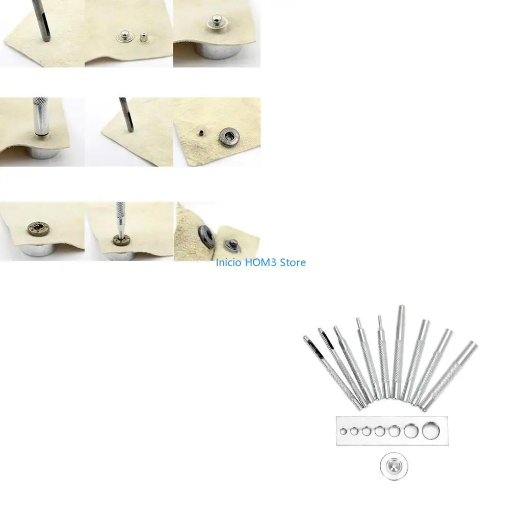 A5YD 11x DIY Buttons Set Heavy Duty Leather Tool for Install Rivet Button
A5YD 11x DIY Buttons Set Heavy Duty Leather Tool for Install Rivet Button