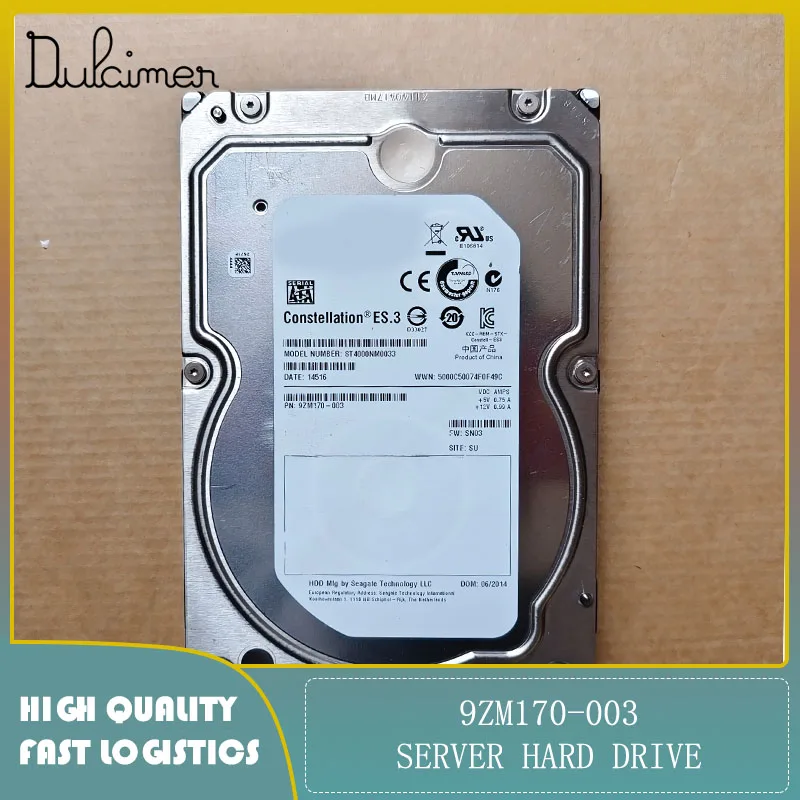 Server hard drive 9ZM170-003 ST4000NM0033 4TB 7200 RPM 3.5-inch original second-hand
Server hard drive 9ZM170-003 ST4000NM0033 4TB 7200 RPM 3.5-inch original second-hand