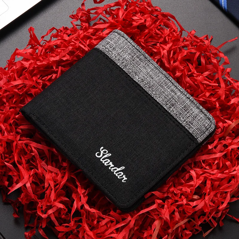Men's short canvas wallet, student ultra-thin niche wallet, simple and can hold driver's license, men's wallet
Men's short canvas wallet, student ultra-thin niche wallet, simple and can hold driver's license, men's wallet