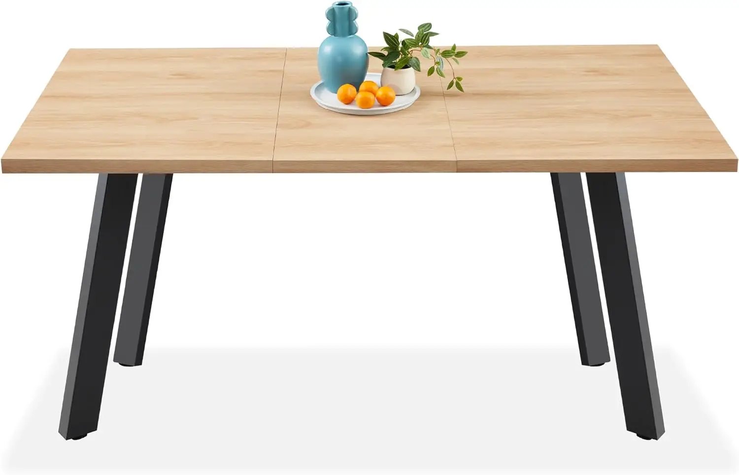Extendable Dining Table 47 to 63in Modern Large Expanding Kitchen Table up to 6 People w/Leaf Extension, 2 Locks, 132lb Capacity
Extendable Dining Table 47 to 63in Modern Large Expanding Kitchen Table up to 6 People w/Leaf Extension, 2 Locks, 132lb Capacity