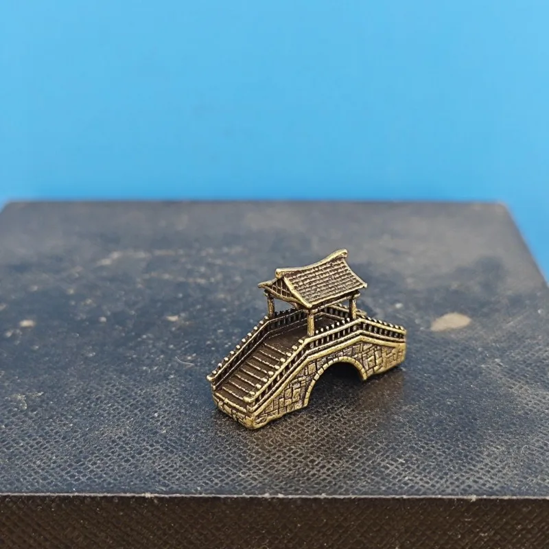 Brass Covered Bridge Ornament Retro Ancient Architecture Decor Mini Landscape Decoration for Fish Tank, Bonsai and Micro Scenery
Brass Covered Bridge Ornament Retro Ancient Architecture Decor Mini Landscape Decoration for Fish Tank, Bonsai and Micro Scenery