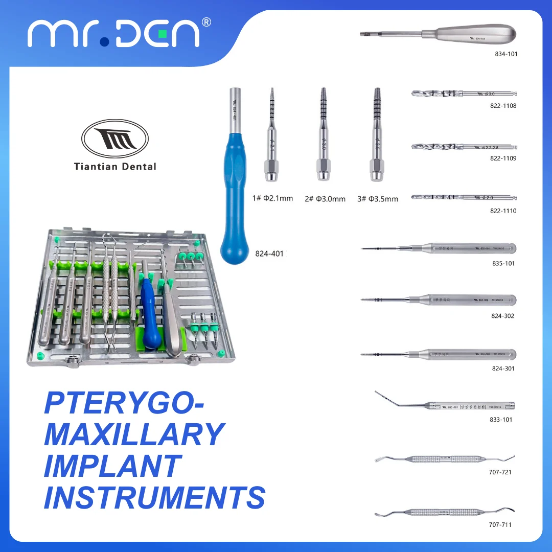 High-Quality Dental Implant Instruments Set Transzygomatic Implant Tools Bone Expander Periosteal Elevator for Oral Surgery
High-Quality Dental Implant Instruments Set Transzygomatic Implant Tools Bone Expander Periosteal Elevator for Oral Surgery