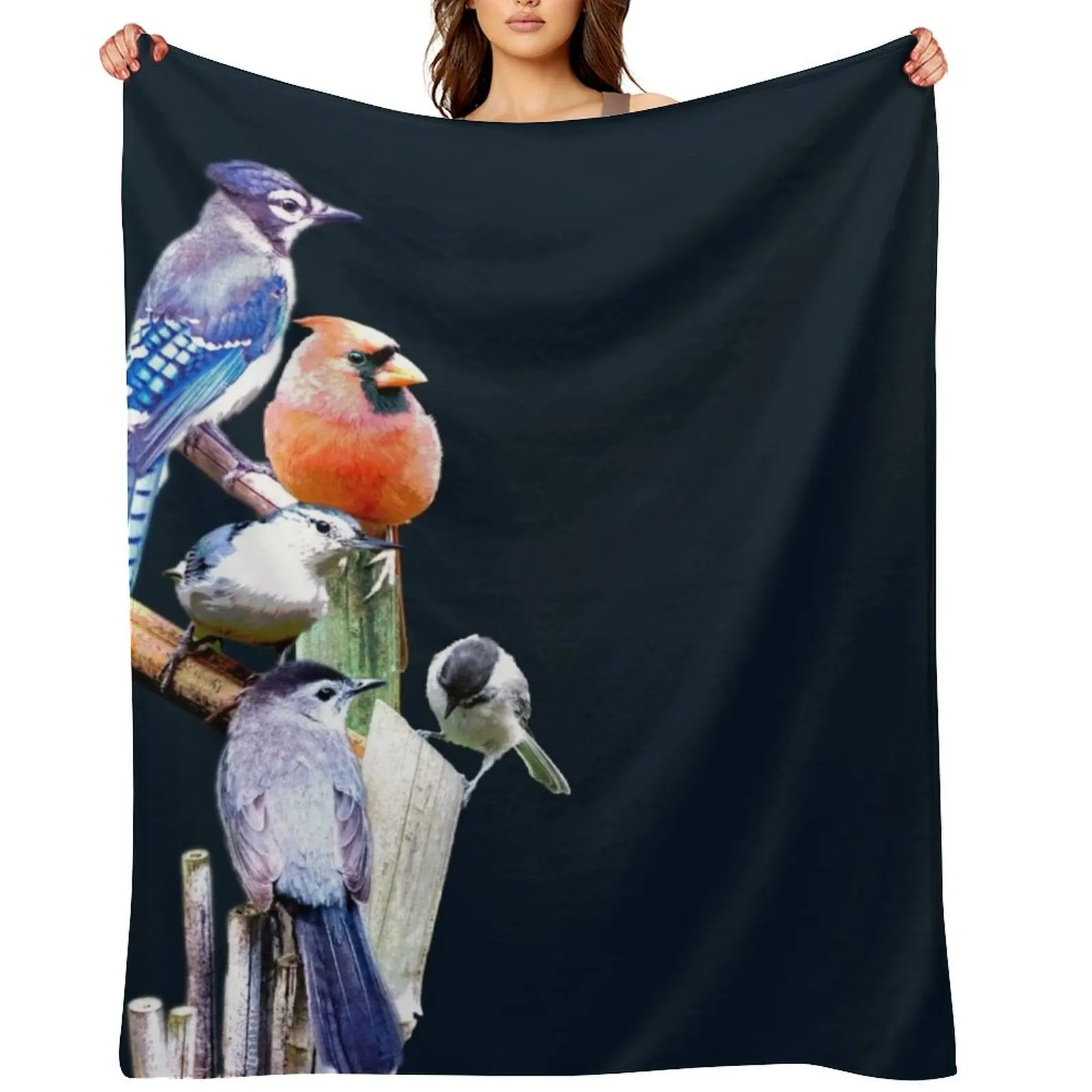Feathered Friends Throw Blanket Soft Big christmas decoration Thermal Retros Blankets
Feathered Friends Throw Blanket Soft Big christmas decoration Thermal Retros Blankets