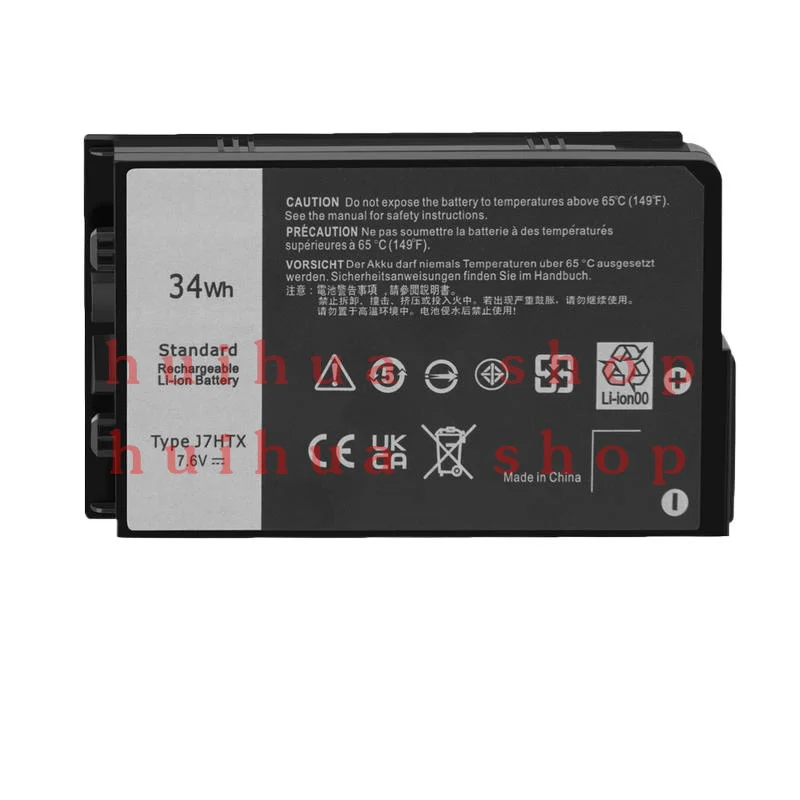 Аккумулятор J7HTX для Dell Latitude 7212 7220, прочный аккумулятор для планшета 2JT70 FH8RW, 34 Втч
Аккумулятор J7HTX для Dell Latitude 7212 7220, прочный аккумулятор для планшета 2JT70 FH8RW, 34 Втч
