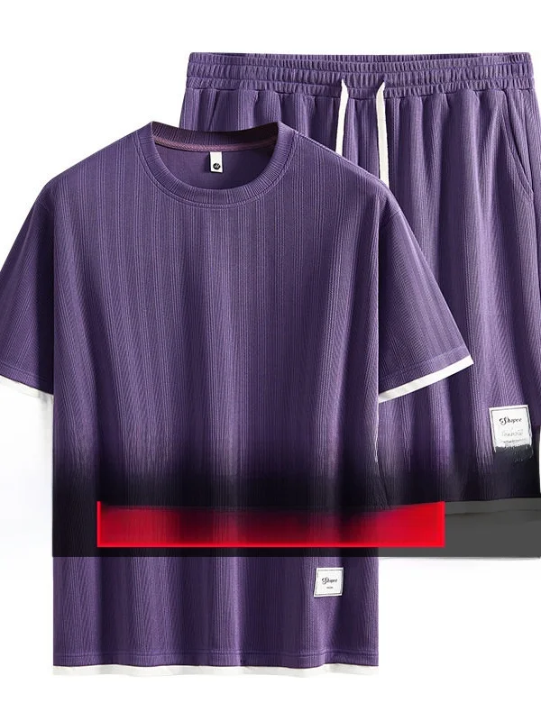 Men's Qui Dry Sports Set Ice Silk ort Sve T-irt orts Summer plus Size Two Piece Set Teenagers Casual Polyester
Men's Qui Dry Sports Set Ice Silk ort Sve T-irt orts Summer plus Size Two Piece Set Teenagers Casual Polyester