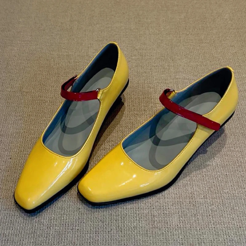 Брендовые туфли Мэри Джейн на толстой танкетке, разноцветные дизайнерские туфли, женские элегантные модельные туфли с открытой спиной, удобные офисные туфли-лодочки с квадратным носком и пряжкой
Брендовые туфли Мэри Джейн на толстой танкетке, разноцветные дизайнерские туфли, женские элегантные модельные туфли с открытой спиной, удобные офисные туфли-лодочки с квадратным носком и пряжкой