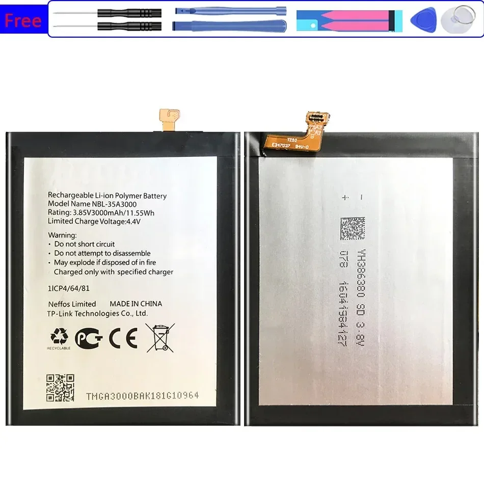 Аккумулятор мобильного телефона для TP-LINK Neffos X1 Max TP903A TP903C NBL-35A3000 3000 мАч
Аккумулятор мобильного телефона для TP-LINK Neffos X1 Max TP903A TP903C NBL-35A3000 3000 мАч