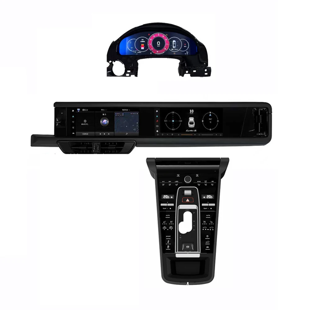 24.6" Dual Screen Car Upgrade Kits Android Multimedia Digital Cluster Console Panel Cayenne 2011-2017 Saddle Panel
24.6" Dual Screen Car Upgrade Kits Android Multimedia Digital Cluster Console Panel Cayenne 2011-2017 Saddle Panel
