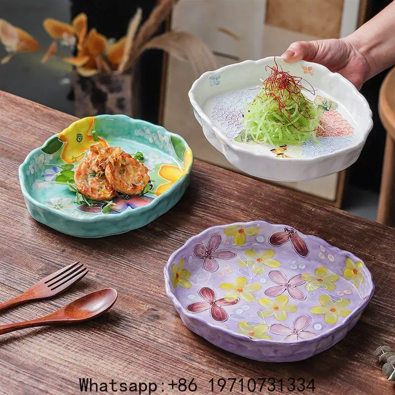 Japanese Hand-painted Household Dish Ceramic Disc Tableware High-end Plate
Japanese Hand-painted Household Dish Ceramic Disc Tableware High-end Plate