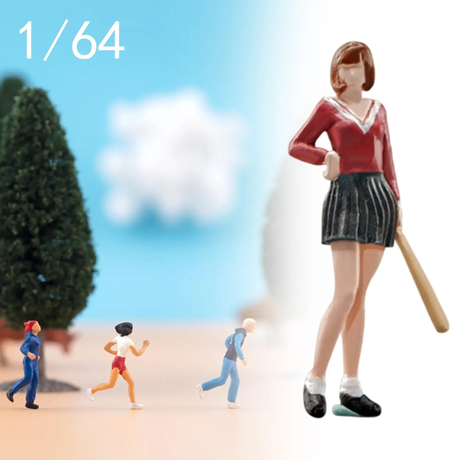 Масштаб 1/64, модель бейсбольной девушки, фигурка людей, макет диорамы, пейзаж, модель персонажа для макета поезда, сказочный сад
Масштаб 1/64, модель бейсбольной девушки, фигурка людей, макет диорамы, пейзаж, модель персонажа для макета поезда, сказочный сад