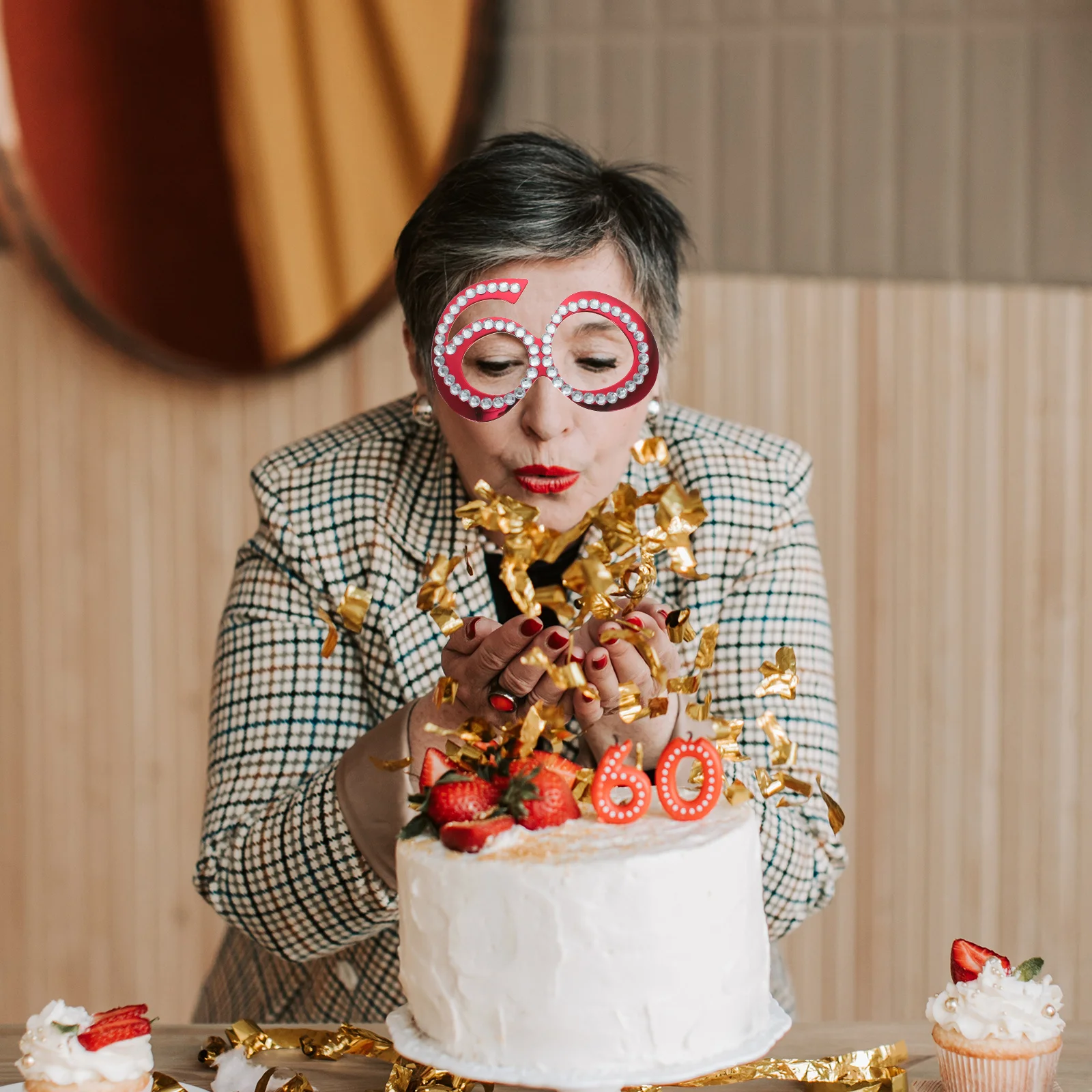 60th Birthday Glasses Number Birthday Eyeglass Birthday Decorations Glitter Frame Novelty Eyewear Rhinestone Eyewear
60th Birthday Glasses Number Birthday Eyeglass Birthday Decorations Glitter Frame Novelty Eyewear Rhinestone Eyewear