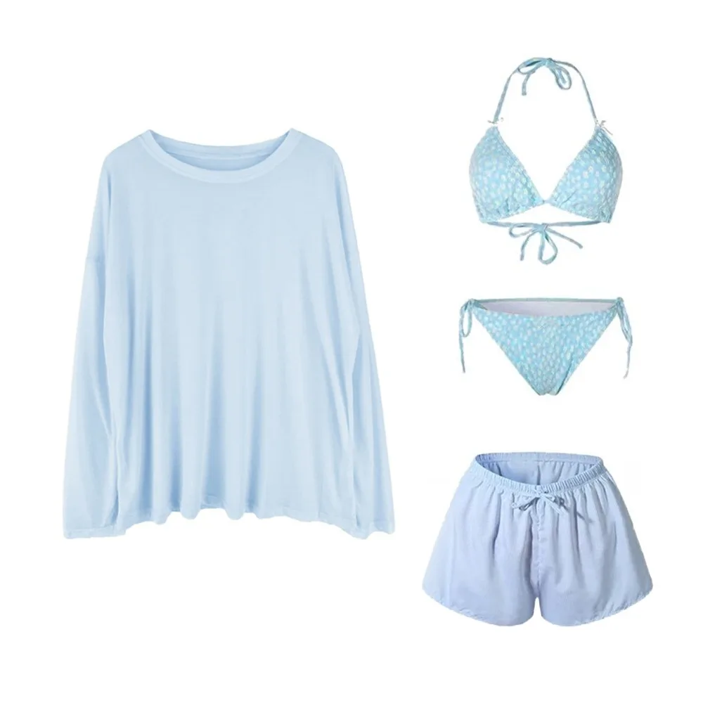 Stylish Lace-up Women's Swimwear Set Beachwear Sun Protection Long Sleeve Swimsuit Loose Mesh Transparent Bathing Suit Party
Stylish Lace-up Women's Swimwear Set Beachwear Sun Protection Long Sleeve Swimsuit Loose Mesh Transparent Bathing Suit Party