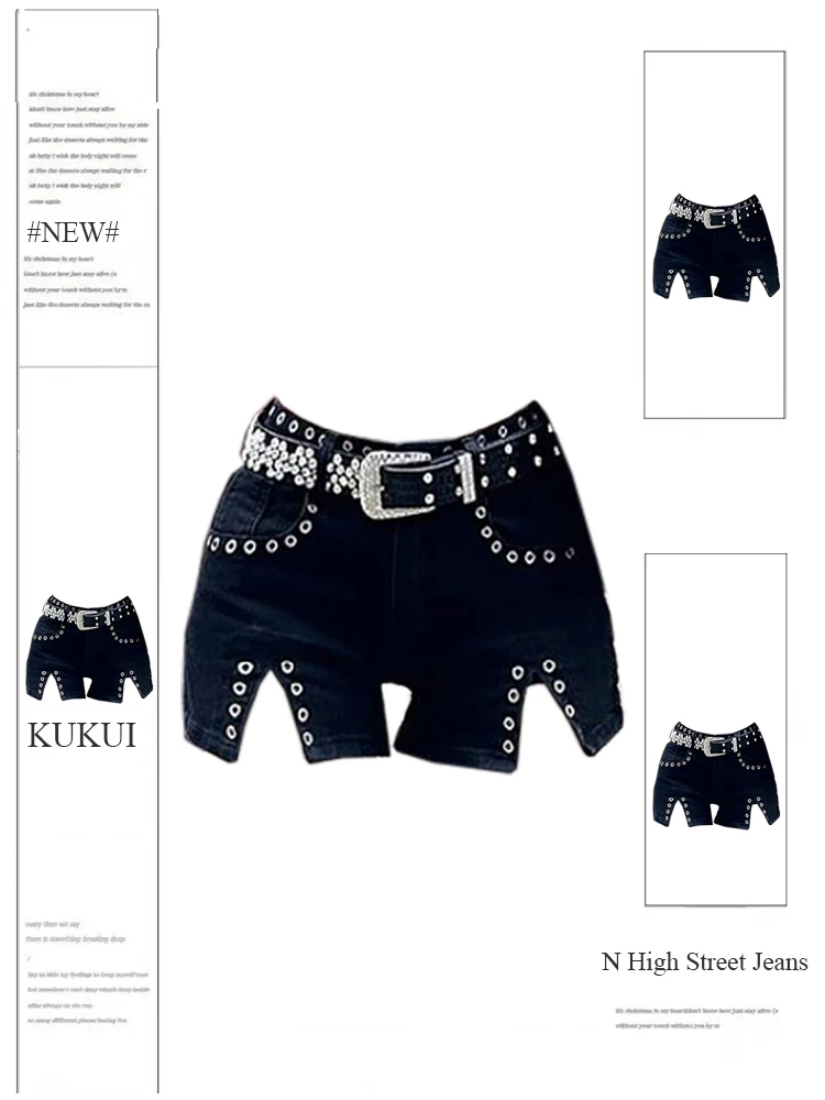 Women Black Gothic Denim Shorts Y2k Streetwear Vintage Punk Mini Jeans Shorts Harajuku Korean Cowboy Short 2000s Clothes Summer
Women Black Gothic Denim Shorts Y2k Streetwear Vintage Punk Mini Jeans Shorts Harajuku Korean Cowboy Short 2000s Clothes Summer