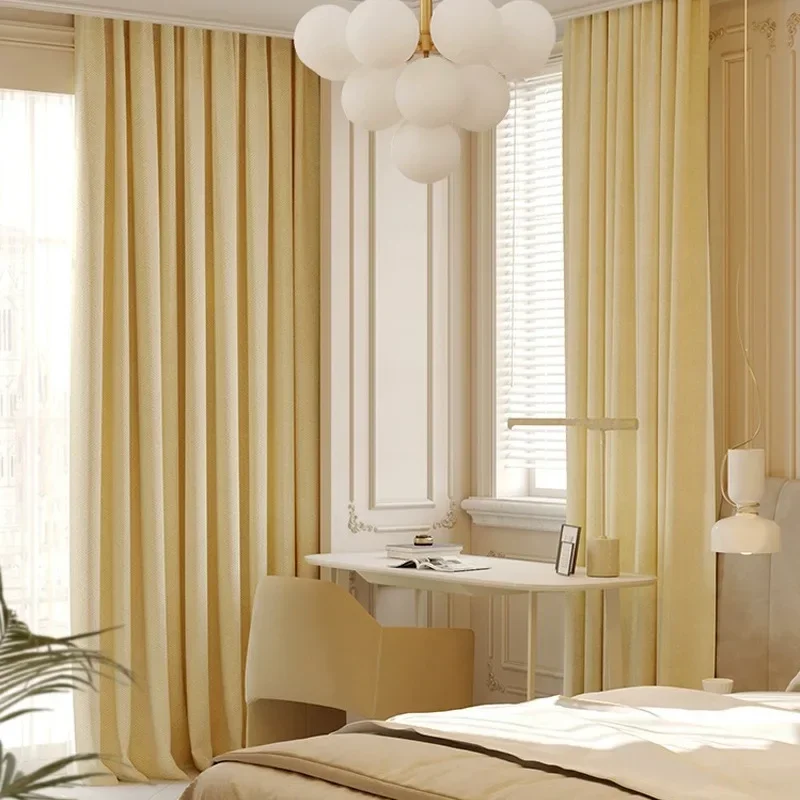 Customized French Thickened Chenille Herringbone Blackout Modern Simple Jacquard Curtains for Living Dining Room Bedroom
Customized French Thickened Chenille Herringbone Blackout Modern Simple Jacquard Curtains for Living Dining Room Bedroom