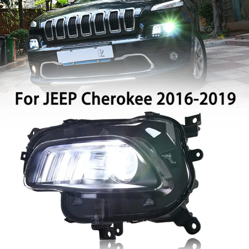 Автомобильные фары для Jeep Cherokee 2016-2019, новый стиль, полная световая фара в сборе, обновленные аксессуары для объектива проектора
Автомобильные фары для Jeep Cherokee 2016-2019, новый стиль, полная световая фара в сборе, обновленные аксессуары для объектива проектора