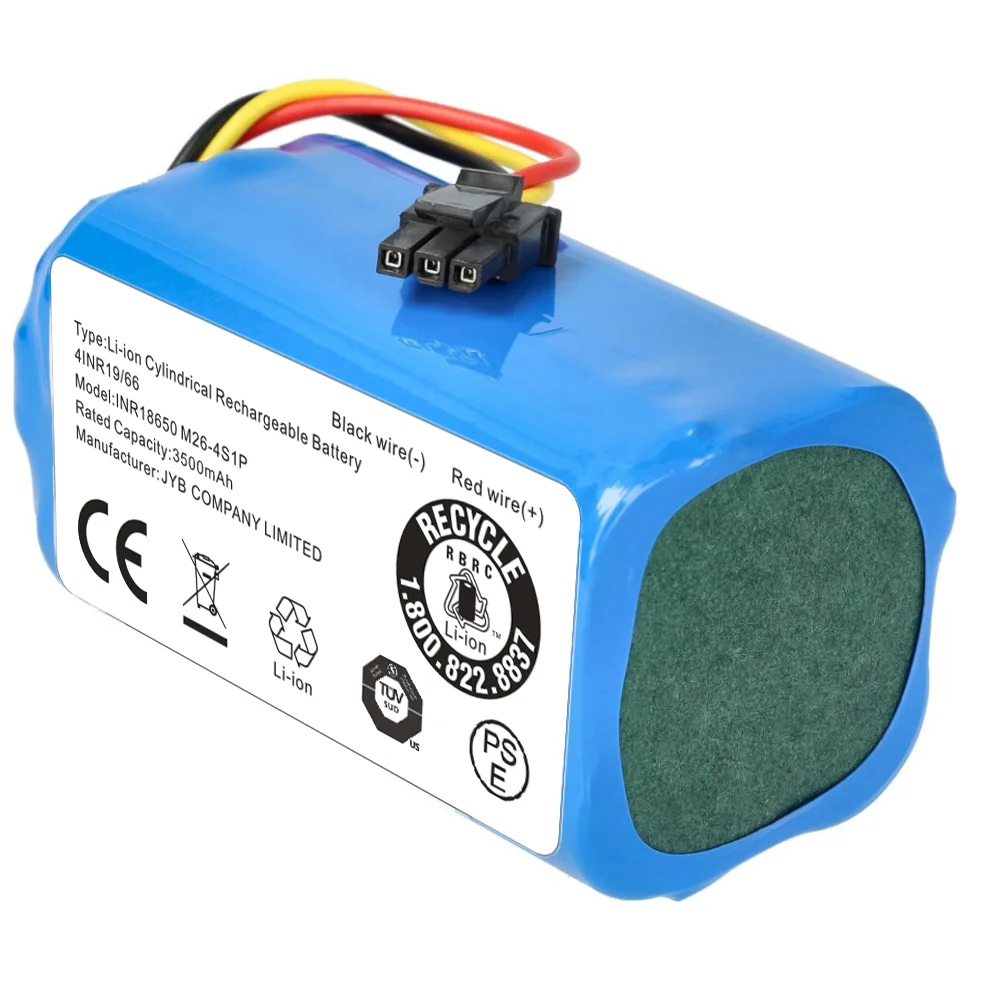 14.4V 3500mAh Robot Vacuum Cleaner Battery Pack for Qihoo 360 S5 S7 S7Pro T90 X9 Robotic Vacuum Cleaner Replacement Batteries
14.4V 3500mAh Robot Vacuum Cleaner Battery Pack for Qihoo 360 S5 S7 S7Pro T90 X9 Robotic Vacuum Cleaner Replacement Batteries