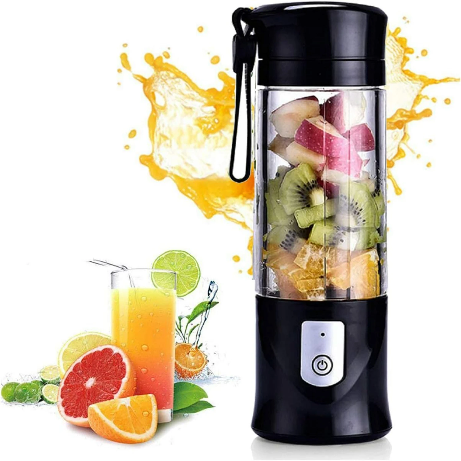 Convenient, portable and compact black cordless single serve personal mini blender with USB rechargeable battery - perfect for o
Convenient, portable and compact black cordless single serve personal mini blender with USB rechargeable battery - perfect for o