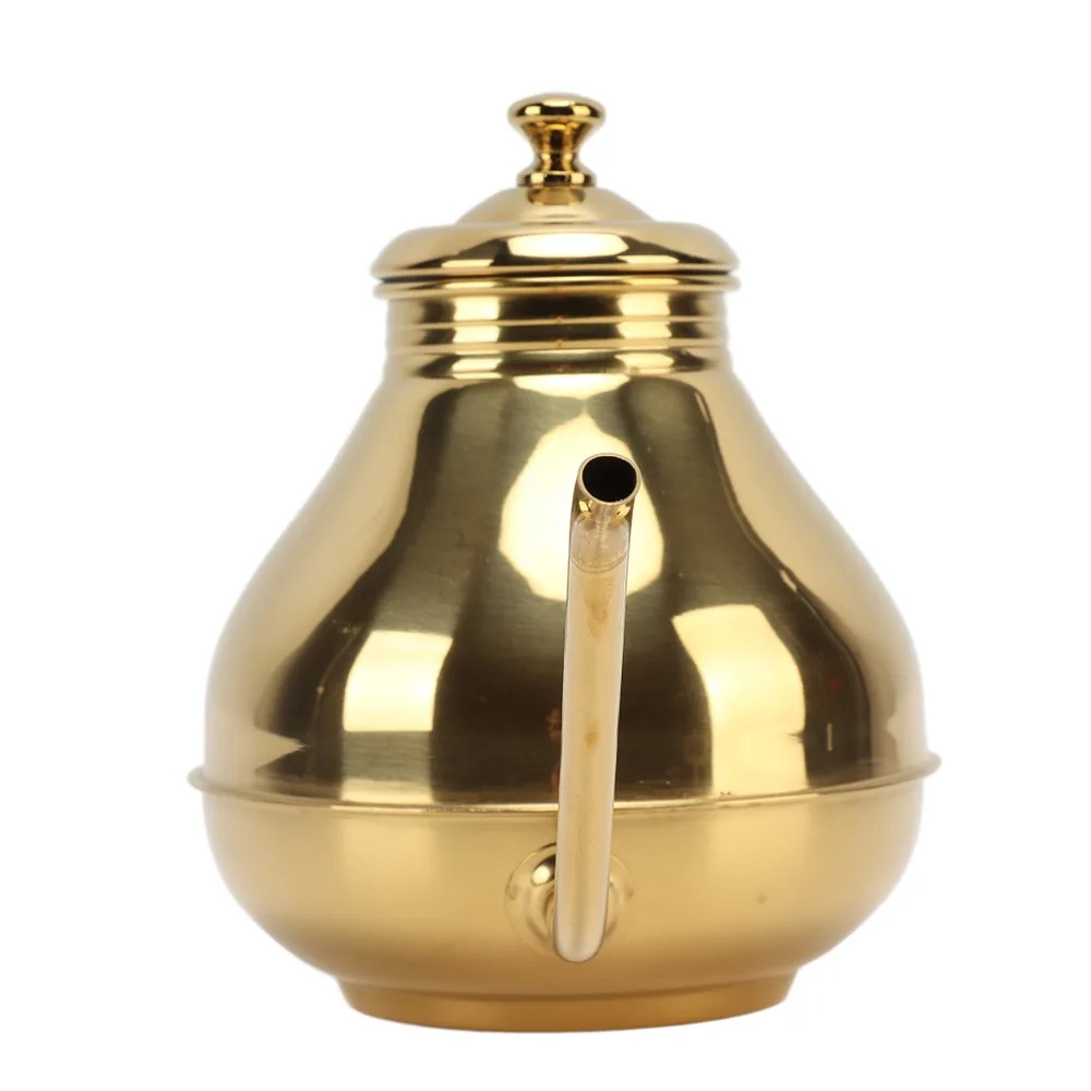 1.5L Capacity Coffee Drip Kettle Ergonomic Handle Stainless Steel Construction Pour Over Kettle Thin Spout Design Gold Finish
1.5L Capacity Coffee Drip Kettle Ergonomic Handle Stainless Steel Construction Pour Over Kettle Thin Spout Design Gold Finish