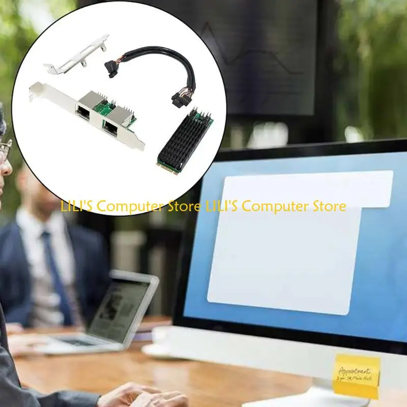 A52B Fast PCIE PCIExpress Rj45 Ethernet Card 2.5Gbps 2xRj45 Port Ethernet Networking
A52B Fast PCIE PCIExpress Rj45 Ethernet Card 2.5Gbps 2xRj45 Port Ethernet Networking