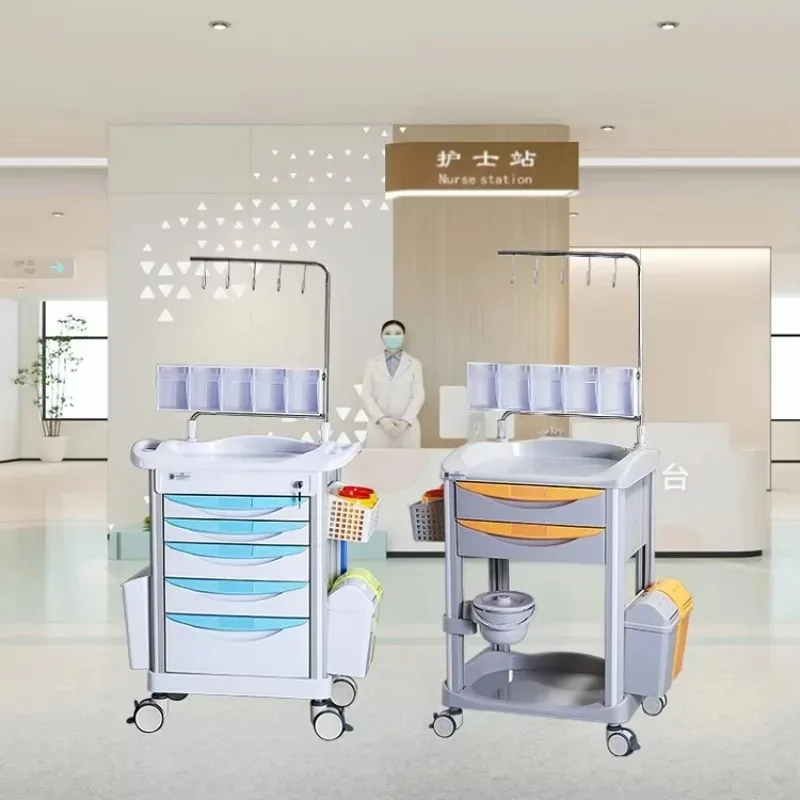 Manufacturers wholesale ABS infusion anesthesia trolley with drawer rescue silent universal wheel treatment trolley
Manufacturers wholesale ABS infusion anesthesia trolley with drawer rescue silent universal wheel treatment trolley