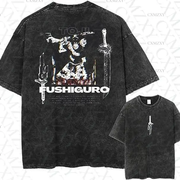 European and American washed old T-shirt American retro animation short sleeve T hip hop trend high street 
European and American washed old T-shirt American retro animation short sleeve T hip hop trend high street