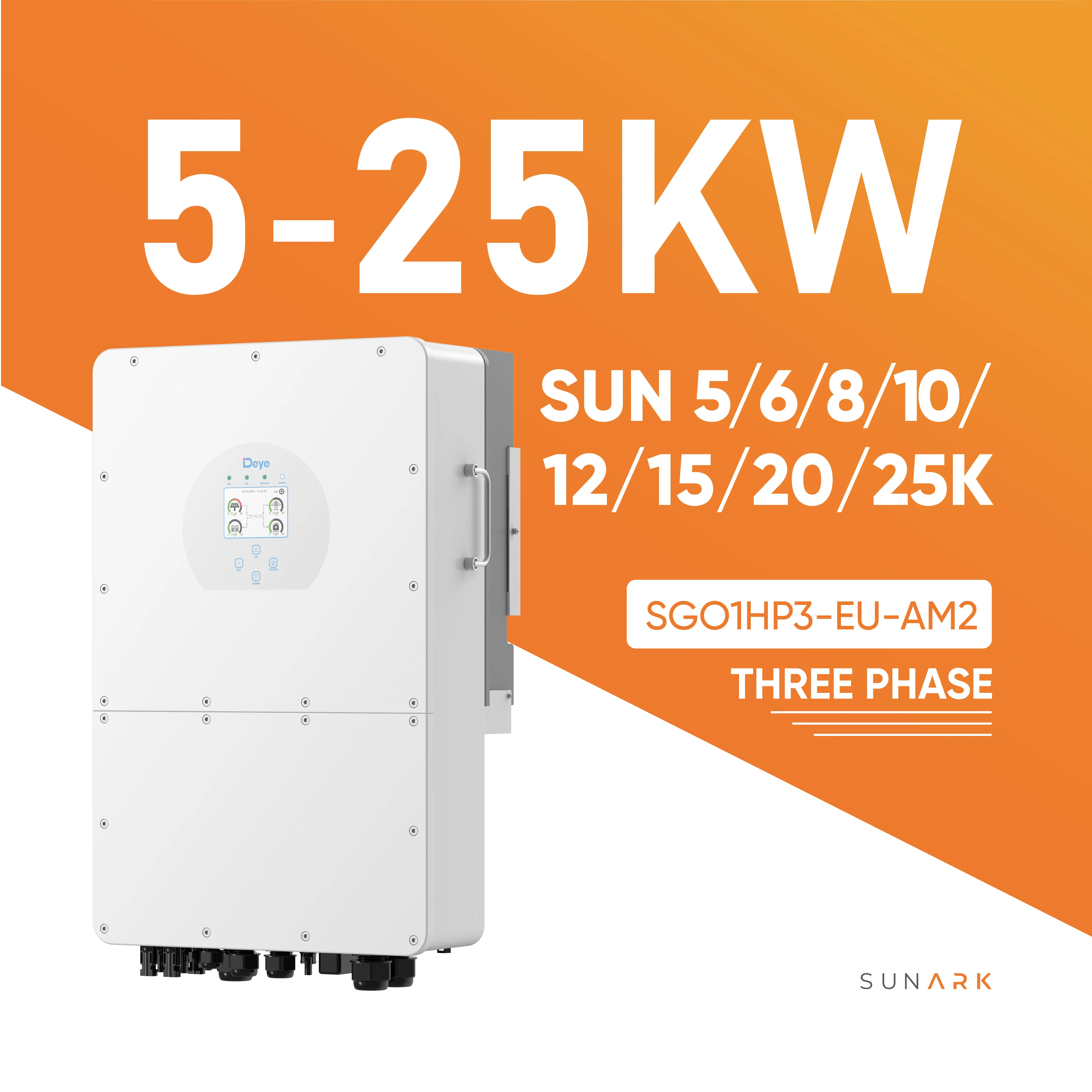 Deye Sun-12K-Sg04Lp3-Eu Solar Power Inverter 6000W 8Kw 10Kw 12Kw MPPT Hybrid Solar Inverter Eu Warehouse in Stock
Deye Sun-12K-Sg04Lp3-Eu Solar Power Inverter 6000W 8Kw 10Kw 12Kw MPPT Hybrid Solar Inverter Eu Warehouse in Stock