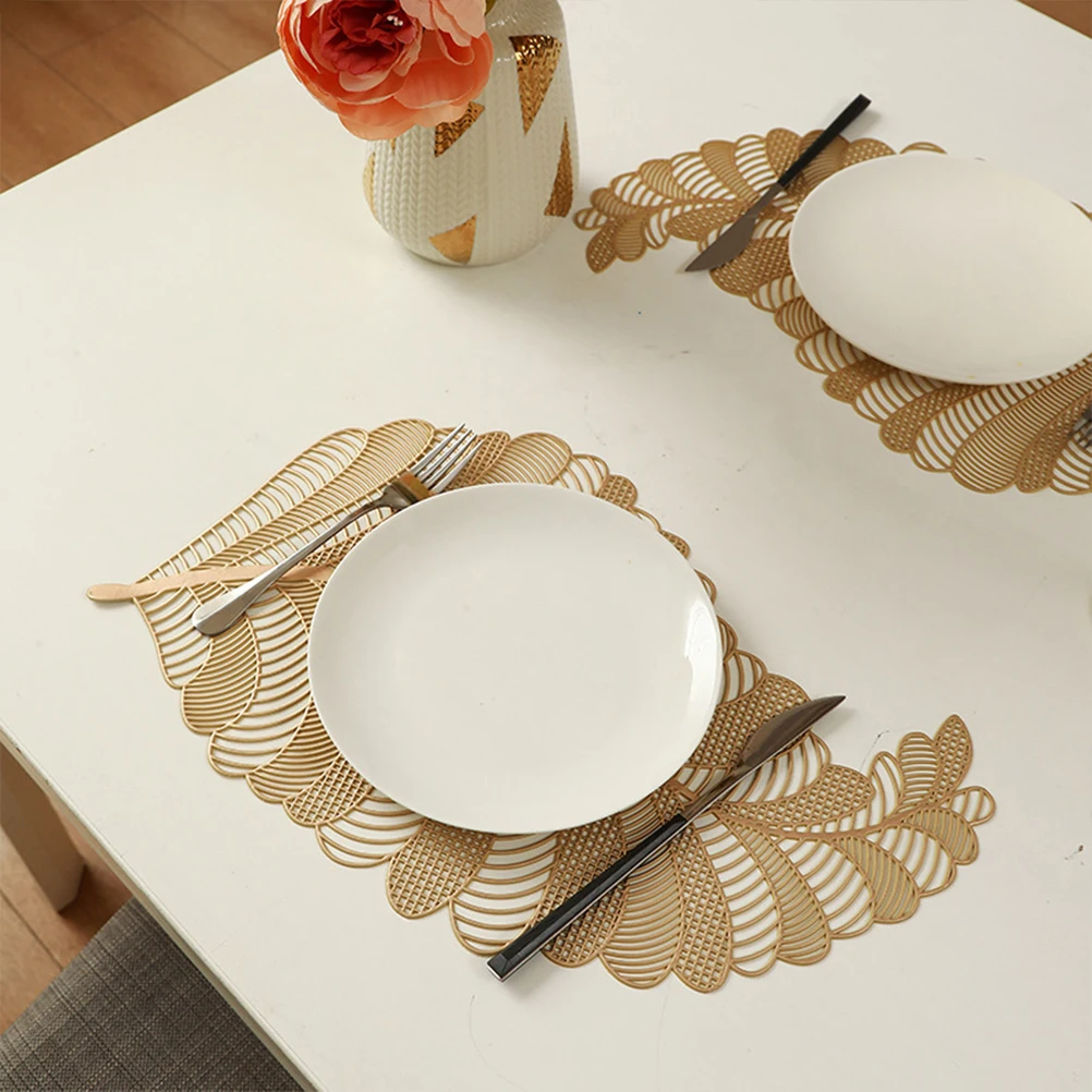 2Pcs Elegant PVC Placemats Heat-Resistant Table Mats Decorative Dining Accessories
2Pcs Elegant PVC Placemats Heat-Resistant Table Mats Decorative Dining Accessories
