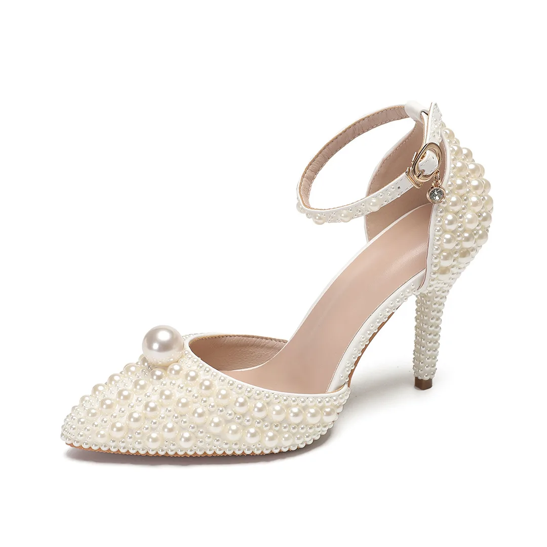 Bloom Steps New Large Size Women's Shoes Thin Heel Pointed White Pearl Sexy High HeelsWomen Banquet Wedding High Heels
Bloom Steps New Large Size Women's Shoes Thin Heel Pointed White Pearl Sexy High HeelsWomen Banquet Wedding High Heels