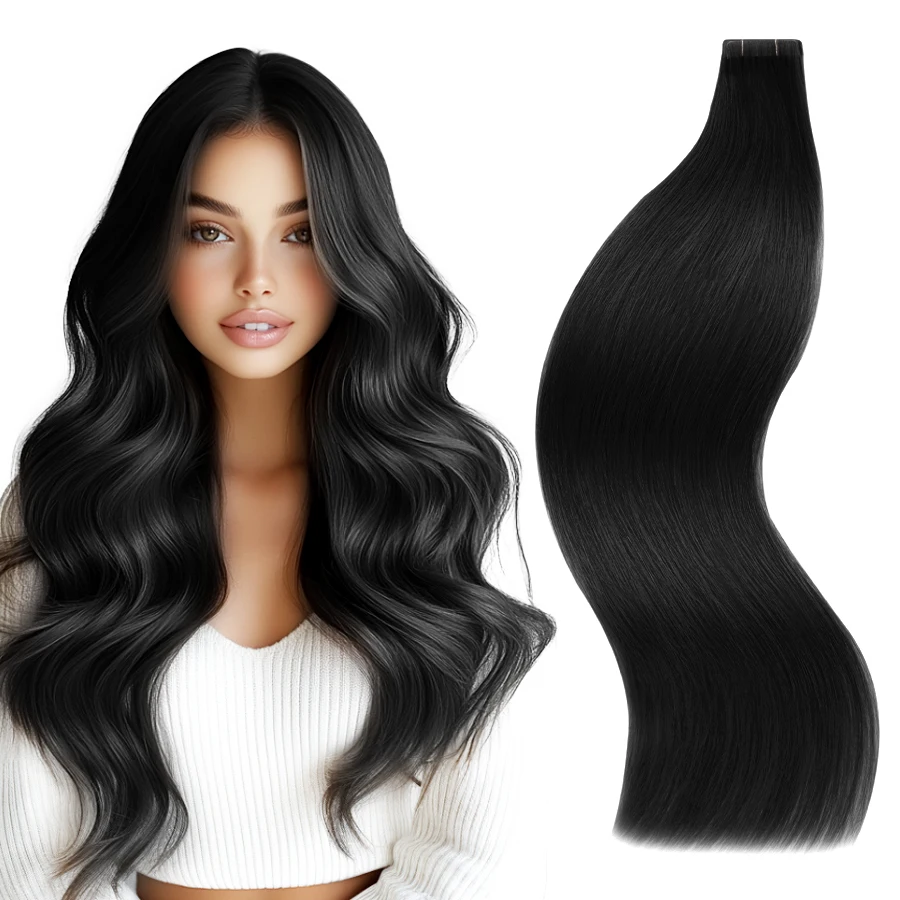 Лента для наращивания волос K.S WIGS из натуральных волос Remy, бесшовная, из искусственной кожи, 20 шт./упак., 40 г, 16 дюймов, # 1
Лента для наращивания волос K.S WIGS из натуральных волос Remy, бесшовная, из искусственной кожи, 20 шт./упак., 40 г, 16 дюймов, # 1