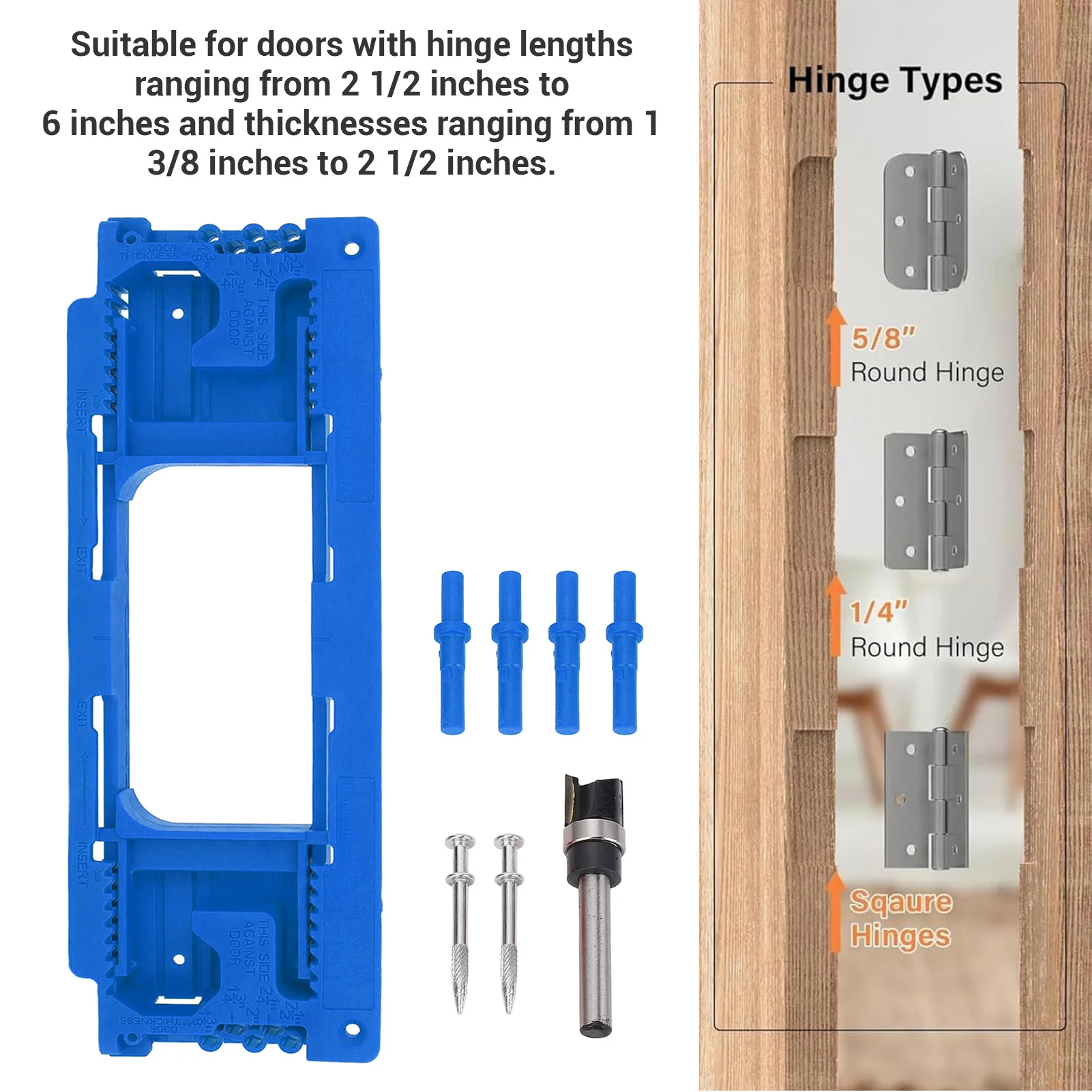 Door Jamb Hinge Jig ABS Blue Color Good Toughness Door Hinge Router Template for Home Decoration Hinge Jig Hinge Router Template
Door Jamb Hinge Jig ABS Blue Color Good Toughness Door Hinge Router Template for Home Decoration Hinge Jig Hinge Router Template