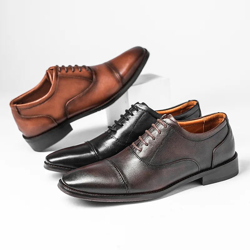 A043 Large Size 38-45 New Round Toe Office Men's Dress Shoes Genuine Leather Male Loafers British Casual Footwear Fashion Man
A043 Large Size 38-45 New Round Toe Office Men's Dress Shoes Genuine Leather Male Loafers British Casual Footwear Fashion Man