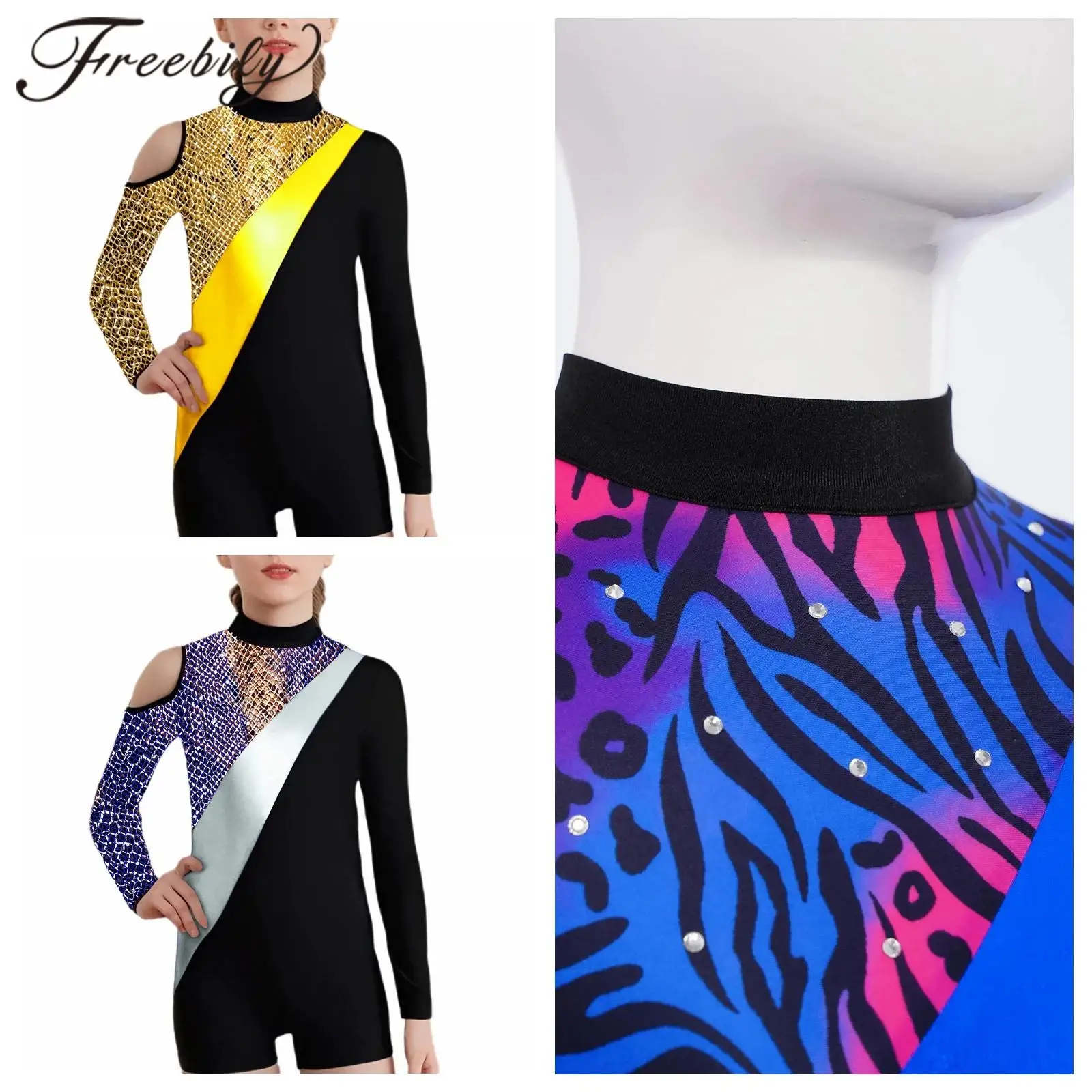 Children's Dance Shorty Unitards Artistic Gymnastics Jumpsuit Kids Girls Long Sleeve Print Ballet Dance Leotard Yoga Bodysuit
Children's Dance Shorty Unitards Artistic Gymnastics Jumpsuit Kids Girls Long Sleeve Print Ballet Dance Leotard Yoga Bodysuit