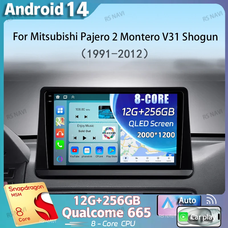 Android 14 Carplay Auto 4G Car Radio for Mitsubishi Pajero 2 Montero V31 Shogun 1991-2012 2 Din Multimedia GPS Navigation Stereo
Android 14 Carplay Auto 4G Car Radio for Mitsubishi Pajero 2 Montero V31 Shogun 1991-2012 2 Din Multimedia GPS Navigation Stereo