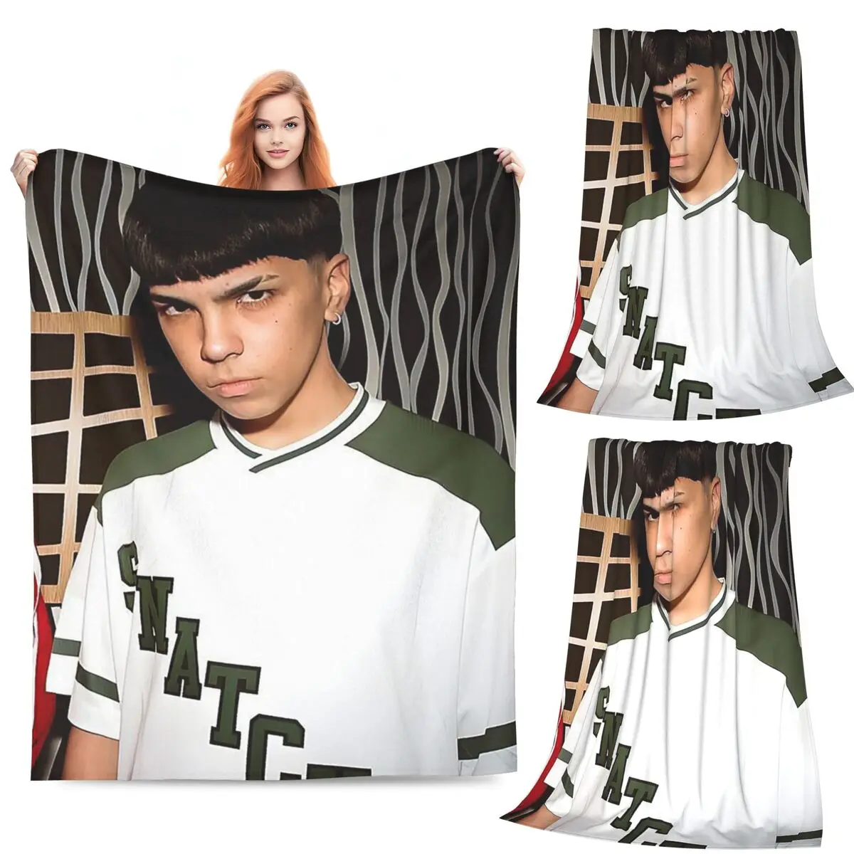 Rapper Milo J 166 Album Deluxe Blanket Soft Warm Flannel Throw Blanket Bedding for Bed Living room Picnic Travel Home Sofa
Rapper Milo J 166 Album Deluxe Blanket Soft Warm Flannel Throw Blanket Bedding for Bed Living room Picnic Travel Home Sofa